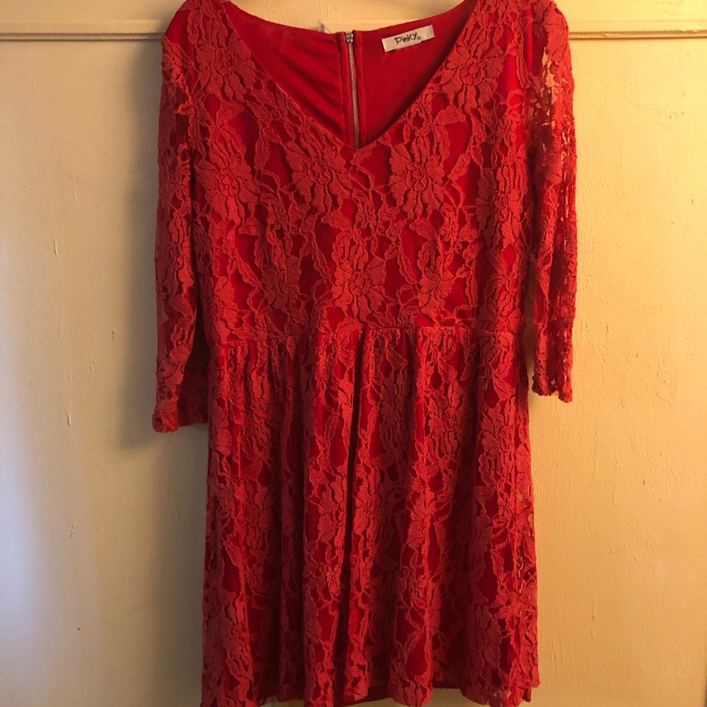 Red Lace Dress